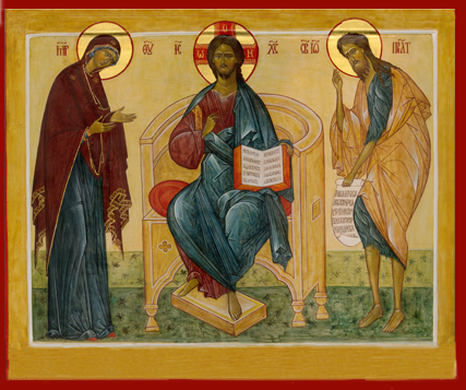 Traditional Icon of the Deesis Icon of the Deesis