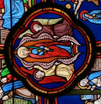 Vitrail de l'Assomption de la Vierge Marie