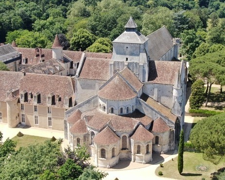 le chevet vu par un drone
