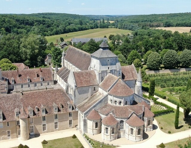 photo aérienne de l'église